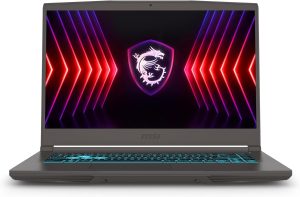 msi portátil para juegos thin a15 fhd 144hz de 15.6 pulgadas, ryzen 5 7535hs, geforce rtx 3050, 16gb ddr5, 512gb ssd, diseño delgado y ligero.